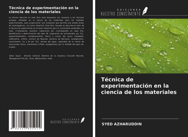 Produktbild: T&eacute;cnica de experimentaci&oacute;n en la ciencia de los materiales