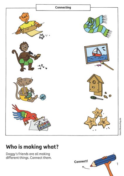 Kindergarten Activity Book from age 4 years - Line Tracing, connect-the-dots, spot the difference - for kids, boy and girl