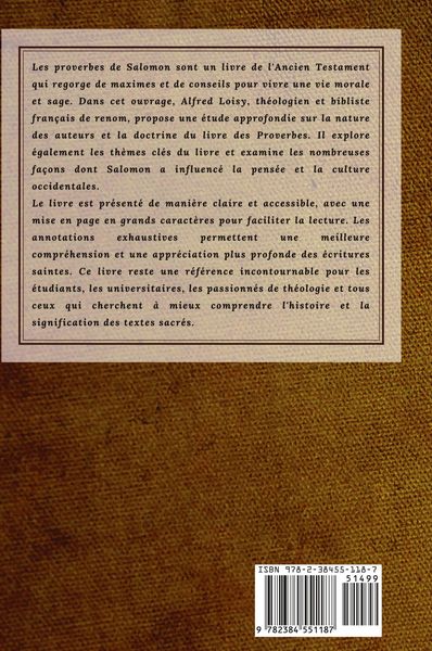 Produktbild: Les proverbes de Salomon