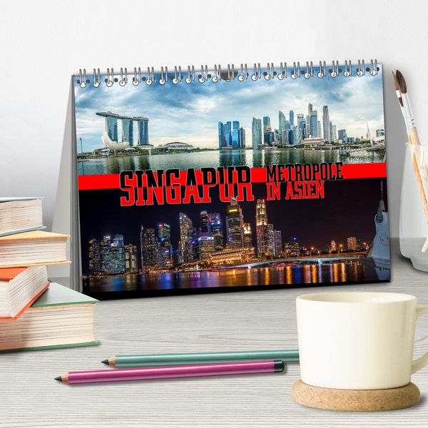 Produktbild: Singapur, Metropole in Asien (Tischkalender 2026 DIN A5 quer), CALVENDO Monatskalender