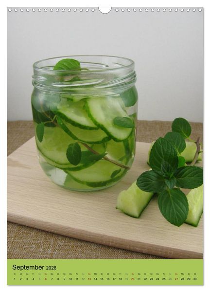 Produktbild: Detox Drinks! Gesund und lecker (Wandkalender 2026 DIN A3 hoch), CALVENDO Monatskalender