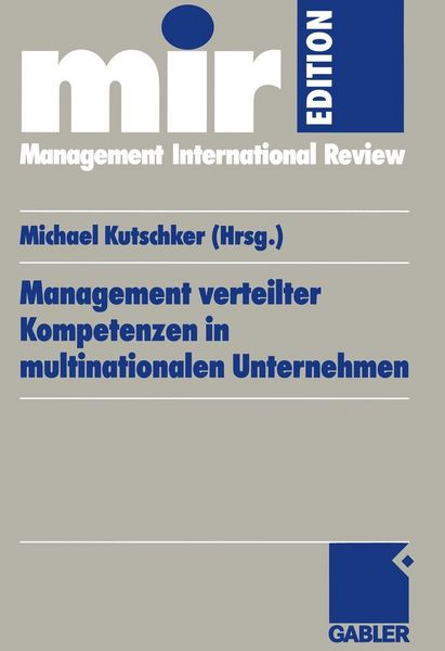 Produktbild: Management verteilter Kompetenzen in multinationalen Unternehmen