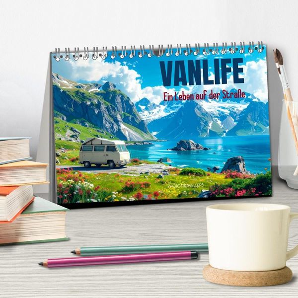 Produktbild: Vanlife Ein Leben auf der Stra&szlig;e (Tischkalender 2027 DIN A5 quer), CALVENDO Monatskalender