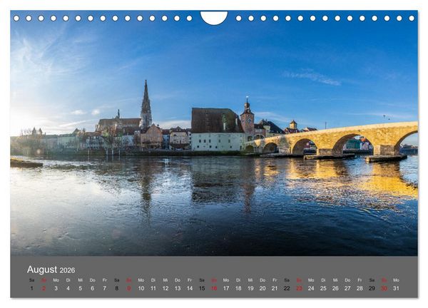 Produktbild: Regensburg - Stadtansichten (Wandkalender 2026 DIN A4 quer), CALVENDO Monatskalender