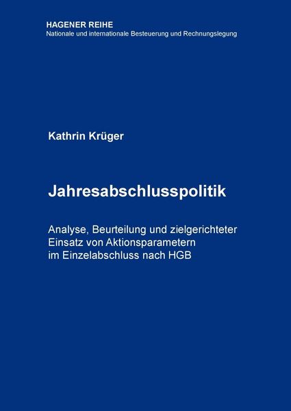 Produktbild: Jahresabschlusspolitik