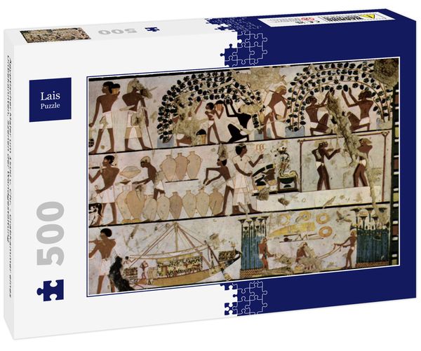 Produktbild: Lais Puzzle &Auml;gyptischer Maler um 1500 v. Chr. - Grabkammer eines Unbekannten, Szenen der Wandgestaltung 500 Teile