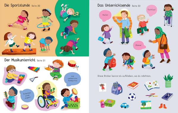 Produktbild: Mein erstes Stickerbuch: Wir bekommen ein Geschwisterchen, Ein Tag in der Schule, Alle meine Freunde