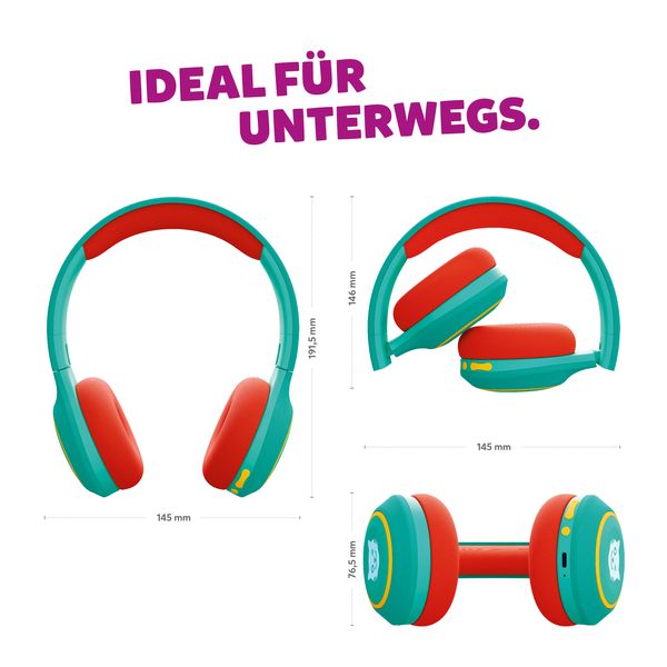 Produktbild: Tigerbuddies - Kinder - Kopfh&ouml;rer - Funky Green