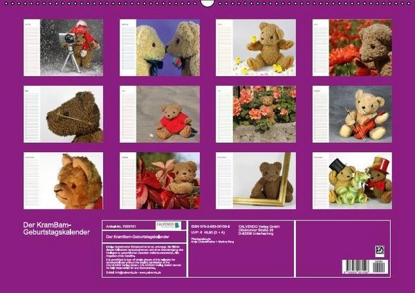 Produktbild: Der KramBam-Geburtstagskalender (Wandkalender immerw&auml;hrend DIN A2 quer)
