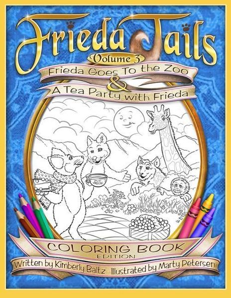 Produktbild: FriedaTails Coloring Book Volume 3: Frieda Goes to the Zoo & A Tea Party with Frieda