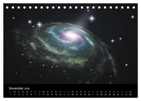 Produktbild: Weit entfernte unbekannte Welten (Tischkalender 2026 DIN A5 quer), CALVENDO Monatskalender