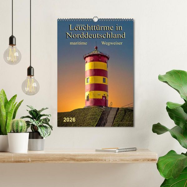 Produktbild: Norddeutsche Leuchtt&uuml;rme - maritime Wegweiser (Wandkalender 2026 DIN A3 hoch), CALVENDO Monatskalender