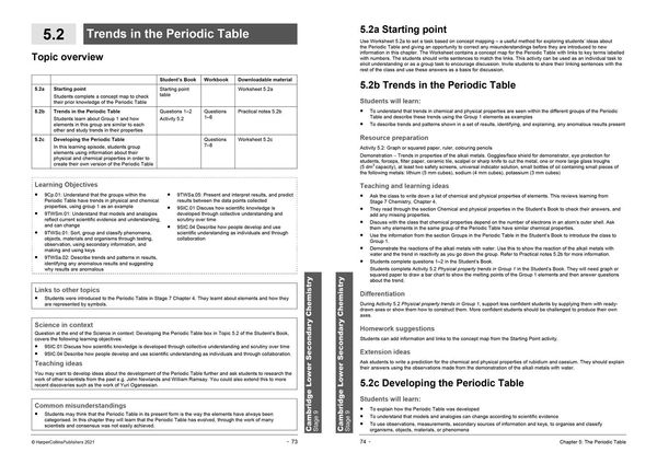 Produktbild: Collins Cambridge Lower Secondary Science - Lower Secondary Science Teacher's Guide: Stage 9