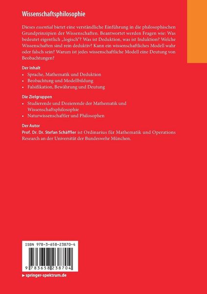Produktbild: Wissenschaftsphilosophie