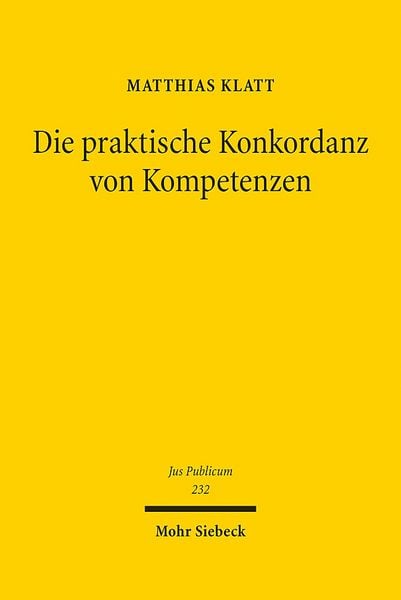 Produktbild: Die praktische Konkordanz von Kompetenzen