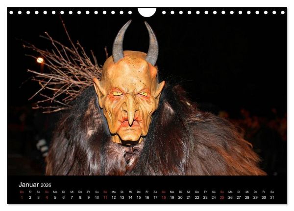 Produktbild: Perchten 2026 (Wandkalender 2026 DIN A4 quer), CALVENDO Monatskalender