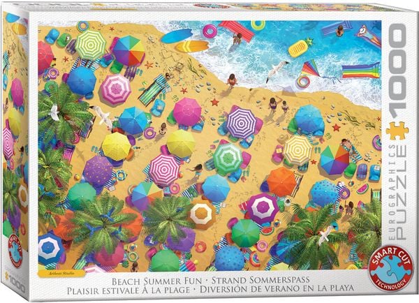 Eurographics 6000-5871 - Beach Summer Fun, Strand Sommerspass, Puzzle, 1000 Teile