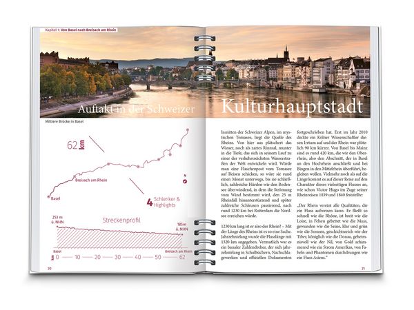 Produktbild: KOMPASS Radreisef&uuml;hrer Rheinradweg