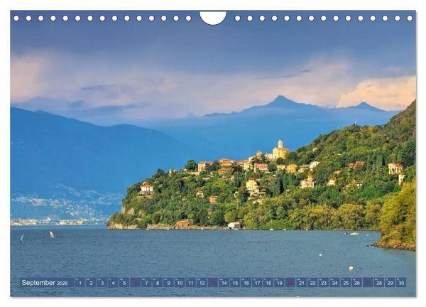 Produktbild: Lago Maggiore - Bezaubernde Orte am Ostufer (Wandkalender 2026 DIN A4 quer), CALVENDO Monatskalender
