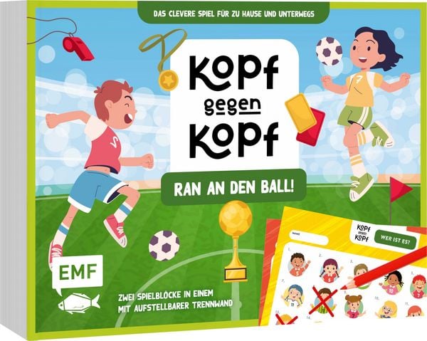 Produktbild: Der ultimative Spielblock: Kopf gegen Kopf &ndash; Fu&szlig;ball: Ran an den Ball!