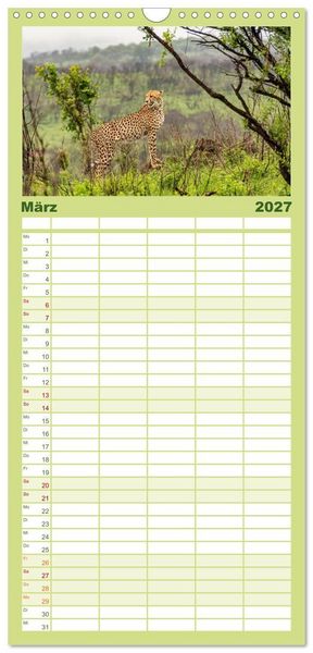 Produktbild: Familienplaner 2027 - S&uuml;dafrika - Landschaft voller Vielfalt und Sch&ouml;nheit mit 5 Spalten (Wandkalender, 21 x 45 cm) CALVENDO