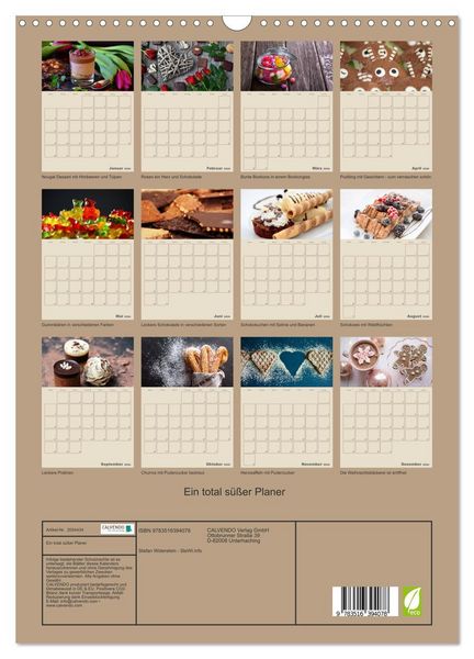 Produktbild: Ein total s&uuml;&szlig;er Planer (Wandkalender 2026 DIN A3 hoch), CALVENDO Monatskalender
