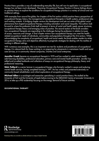 Produktbild: Theorising Occupational Therapy Practice in Diverse Settings