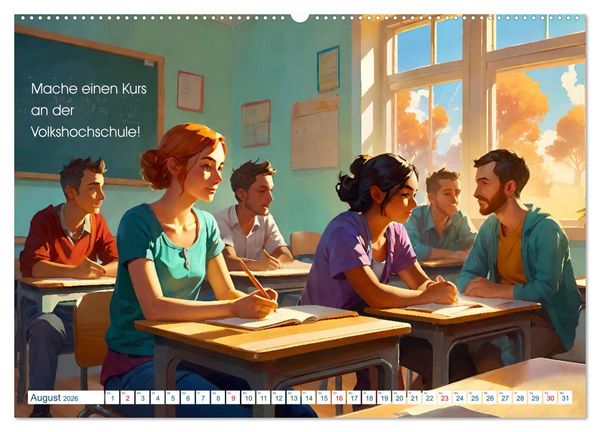 Produktbild: Du bist nicht alleine! (hochwertiger Premium Wandkalender 2026 DIN A2 quer), Kunstdruck in Hochglanz