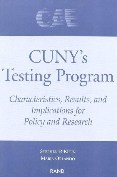 Produktbild: Cuny's Testing Program