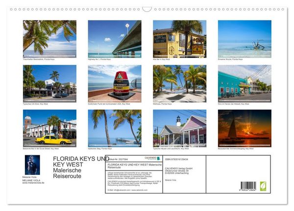 Produktbild: FLORIDA KEYS UND KEY WEST Malerische Reiseroute (Wandkalender 2026 DIN A2 quer), CALVENDO Monatskalender