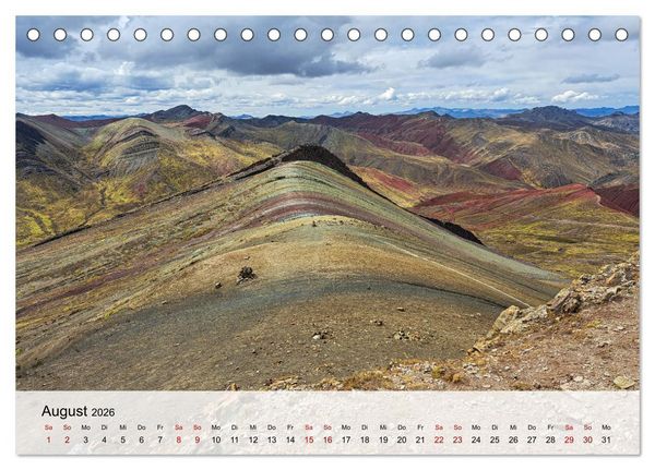 Produktbild: Entdecke S&uuml;damerika: Monat f&uuml;r Monat (Tischkalender 2026 DIN A5 quer), CALVENDO Monatskalender