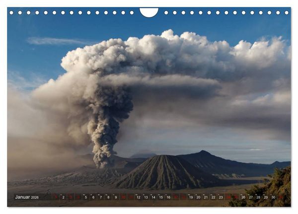 Produktbild: Vulkane - Magma, Lava, Eruptionen (Wandkalender 2026 DIN A4 quer), CALVENDO Monatskalender