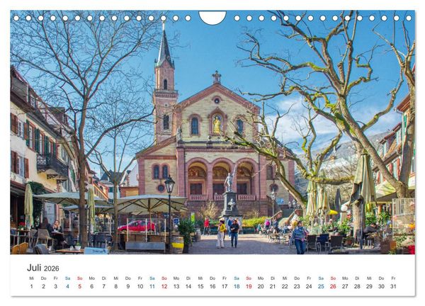 Produktbild: Weinheim - Eine Perle an der Bergstra&szlig;e (Wandkalender 2026 DIN A4 quer), CALVENDO Monatskalender