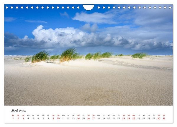 Produktbild: Nordsee, Meer, Strand und Wind (Wandkalender 2026 DIN A4 quer), CALVENDO Monatskalender
