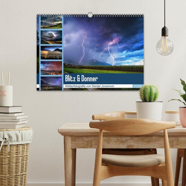 Produktbild: Blitz & Donner (Wandkalender 2026 DIN A3 quer), CALVENDO Monatskalender