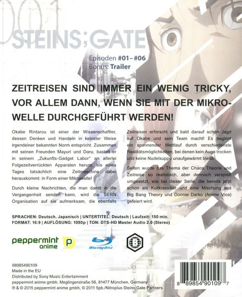 Steins; Gate Vol. 1' von 'Kazuhiro Ozawa' - 'Blu-ray'