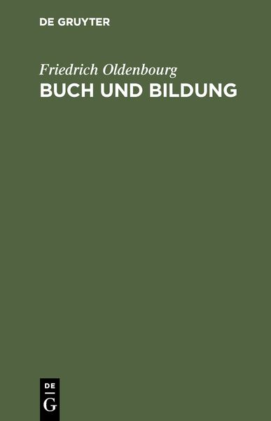 Produktbild: Buch und Bildung
