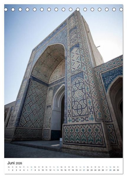 Produktbild: Usbekistan - Faszinierende Architektur entlang der Seidenstra&szlig;e (Tischkalender 2026 DIN A5 hoch), CALVENDO Monatskalender