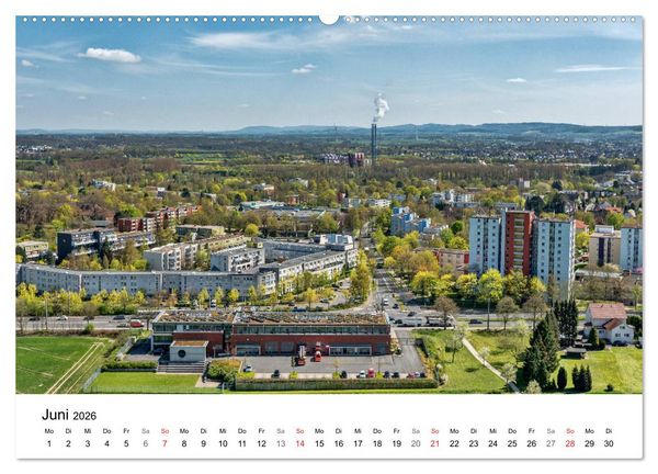 Produktbild: BIELEFELD aus der Vogelperspektive (Wandkalender 2026 DIN A2 quer), CALVENDO Monatskalender