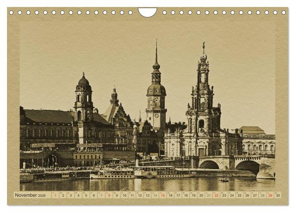 Produktbild: Dresden - Ein Kalender im Zeitungsstil (Wandkalender 2026 DIN A4 quer), CALVENDO Monatskalender