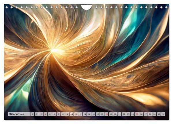 Produktbild: Flie&szlig;ende Formen (Wandkalender 2026 DIN A4 quer), CALVENDO Monatskalender