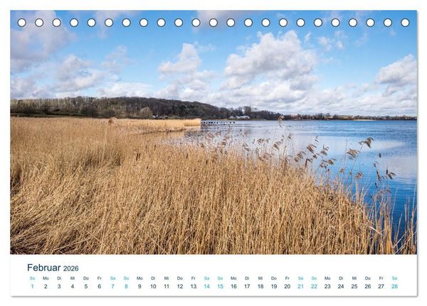Produktbild: Die Schlei - Segelrevier und Naherholungsgebiet (Tischkalender 2026 DIN A5 quer), CALVENDO Monatskalender