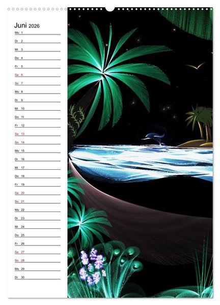 Produktbild: Textile Gewebekunst (Wandkalender 2026 DIN A2 hoch), CALVENDO Monatskalender