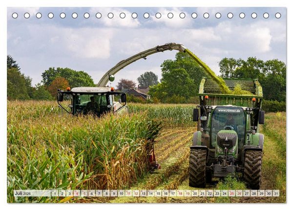 Produktbild: Maisernte am Deich (Tischkalender 2026 DIN A5 quer), CALVENDO Monatskalender