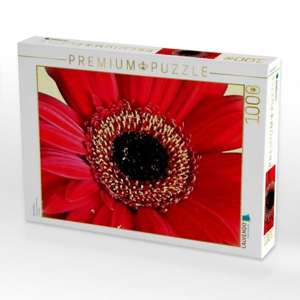 Produktbild: CALVENDO Puzzle Rote Gerbera | 1000 Teile Lege-Gr&ouml;&szlig;e 64x48cm Foto-Puzzle f&uuml;r gl&uuml;ckliche Stunden