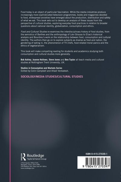Produktbild: Food and Cultural Studies
