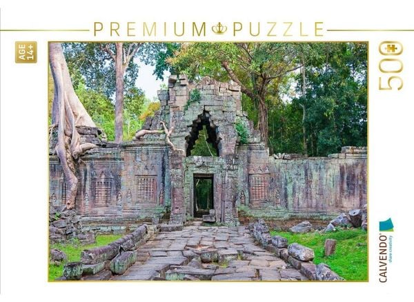 CALVENDO Puzzle Preah Khan Tempel, Angkor | 500 Teile Lege-Größe 48 × 36 cm Foto-Puzzle für Erwachsene