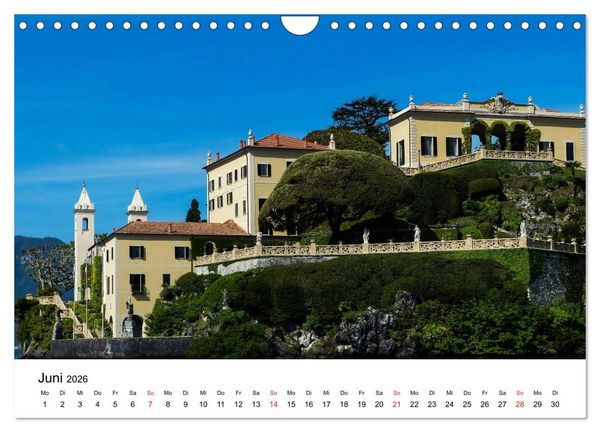 Produktbild: Impressionen vom Comer See (Wandkalender 2026 DIN A4 quer), CALVENDO Monatskalender