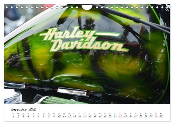 Produktbild: Harley Davidson - Details einer Legende (Wandkalender 2026 DIN A4 quer), CALVENDO Monatskalender