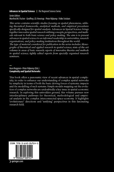 Produktbild: Complexity and Spatial Networks